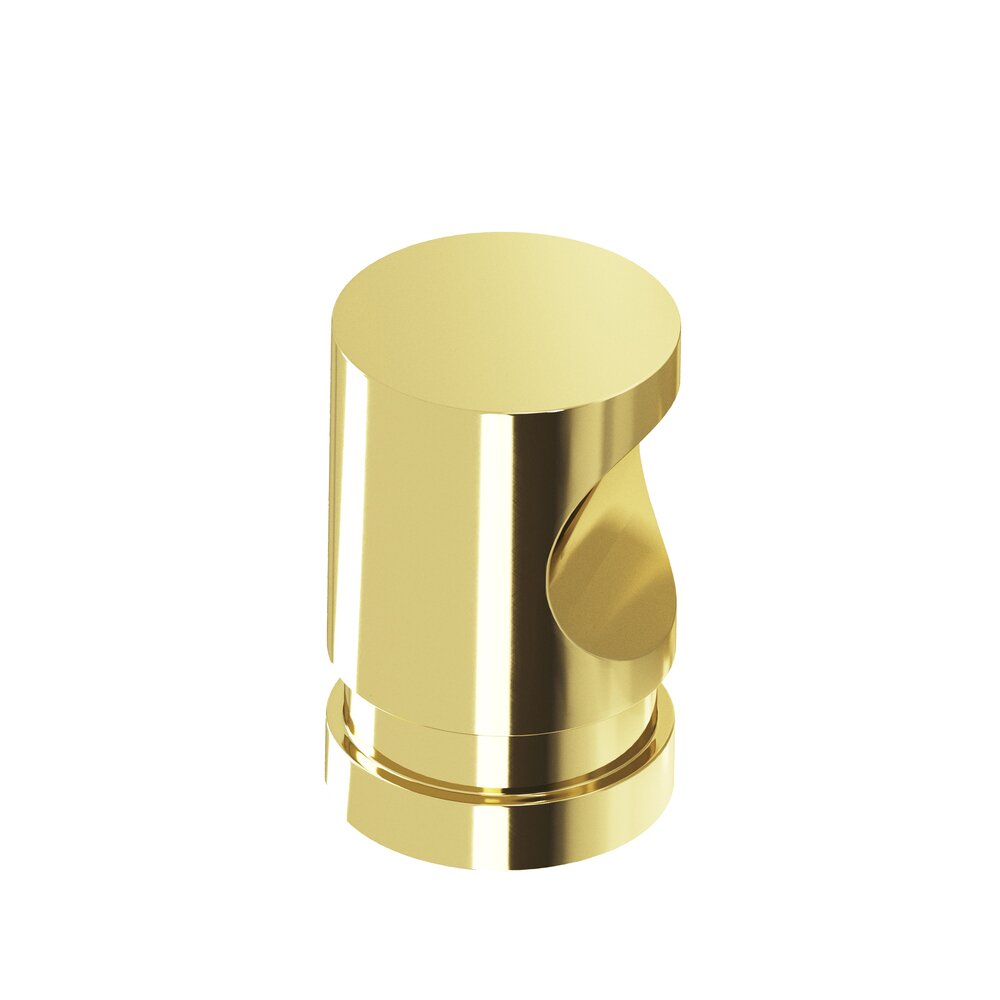 Colonial Bronze 1/2" Knob In Polished Brass