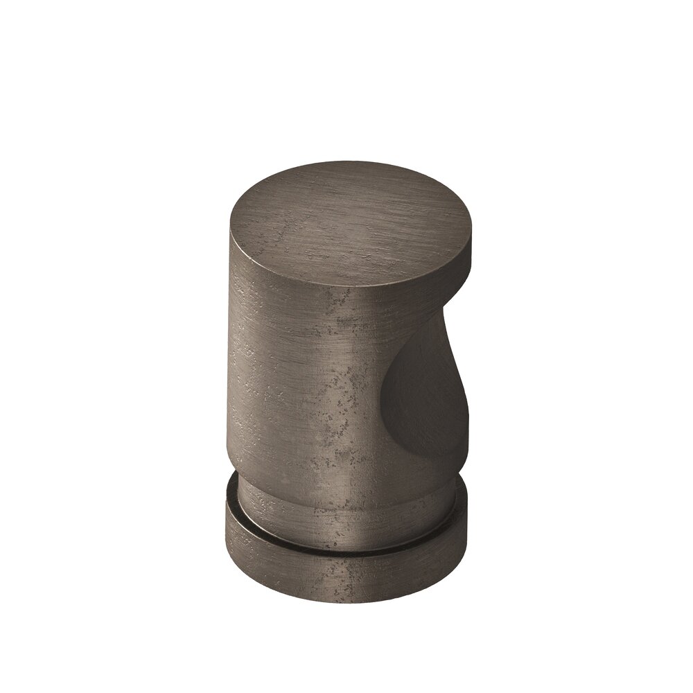 Colonial Bronze 1/2" Knob In Distressed Pewter