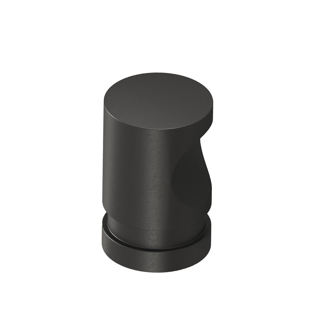 Colonial Bronze 1/2" Knob In Distressed Black