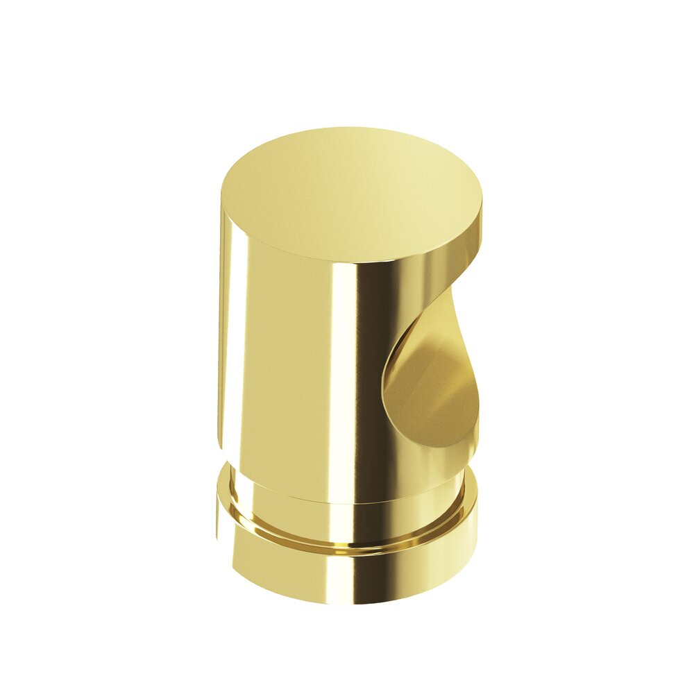 Colonial Bronze 3/4" Diameter Knob In Polished Brass