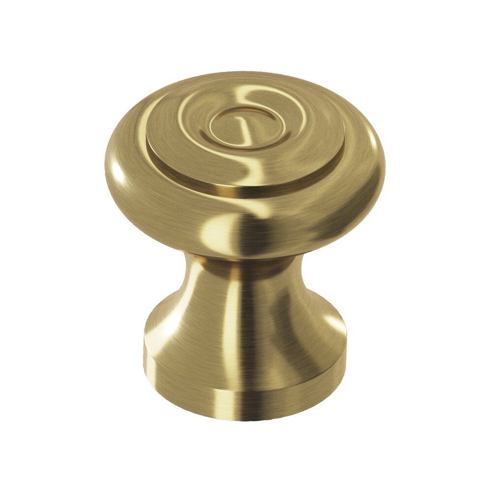 Colonial Bronze 1 1/2" Diameter Knob in Antique Brass