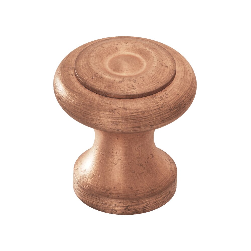 Colonial Bronze 1 1/2" Diameter Knob in Distressed Antique Copper