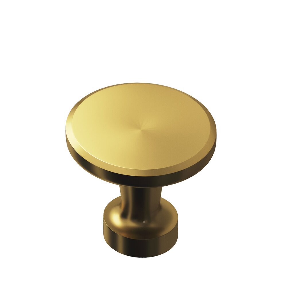Colonial Bronze 1 1/16" Knob in Satin Brass