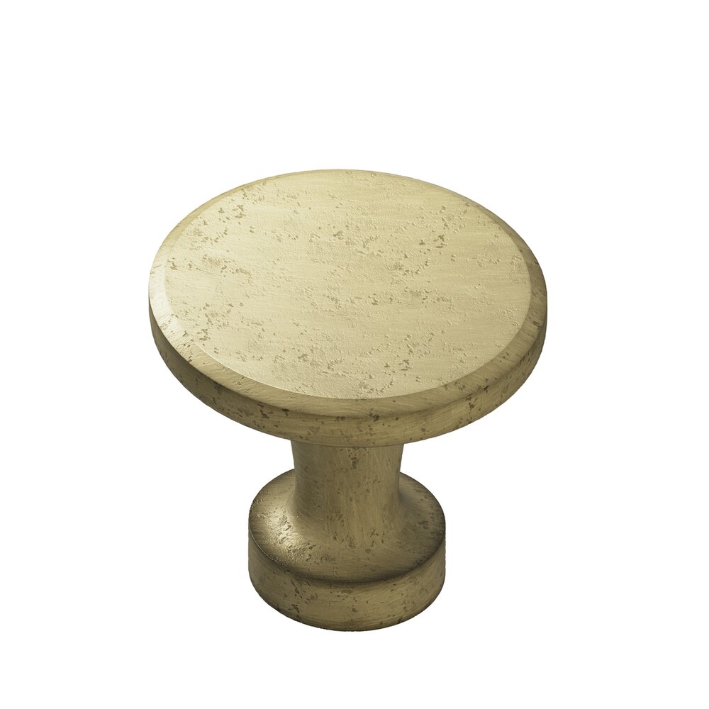 Colonial Bronze 1 1/4" Knob In Distressed Antique Brass