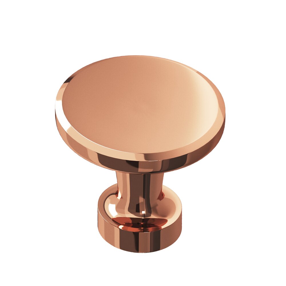 Colonial Bronze 1 3/8" Knob In Polished Copper