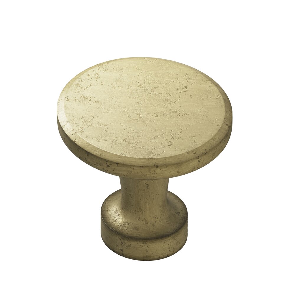 Colonial Bronze 1 3/8" Knob in Distressed Antique Brass