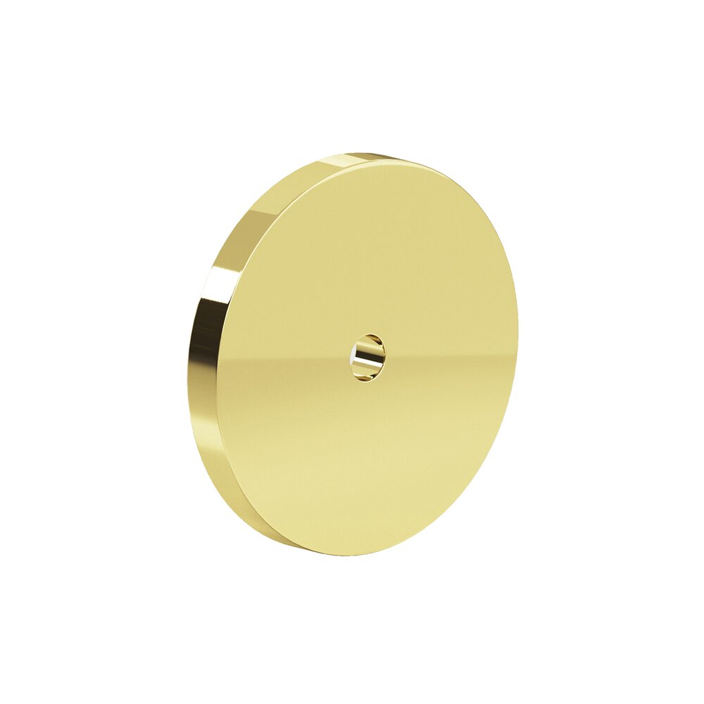 Colonial Bronze 1 1/2" Diameter Backplate In Polished Brass