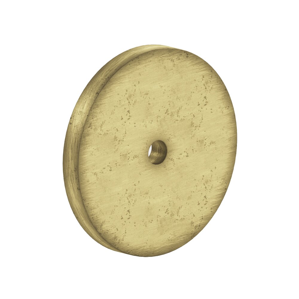 Colonial Bronze 2 1/2" Diameter Backplate in Distressed Antique Brass