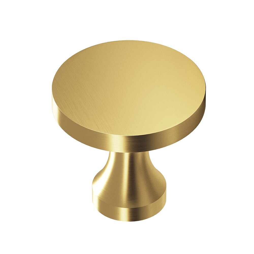 Colonial Bronze 1 1/8" Diameter Knob in Satin Brass