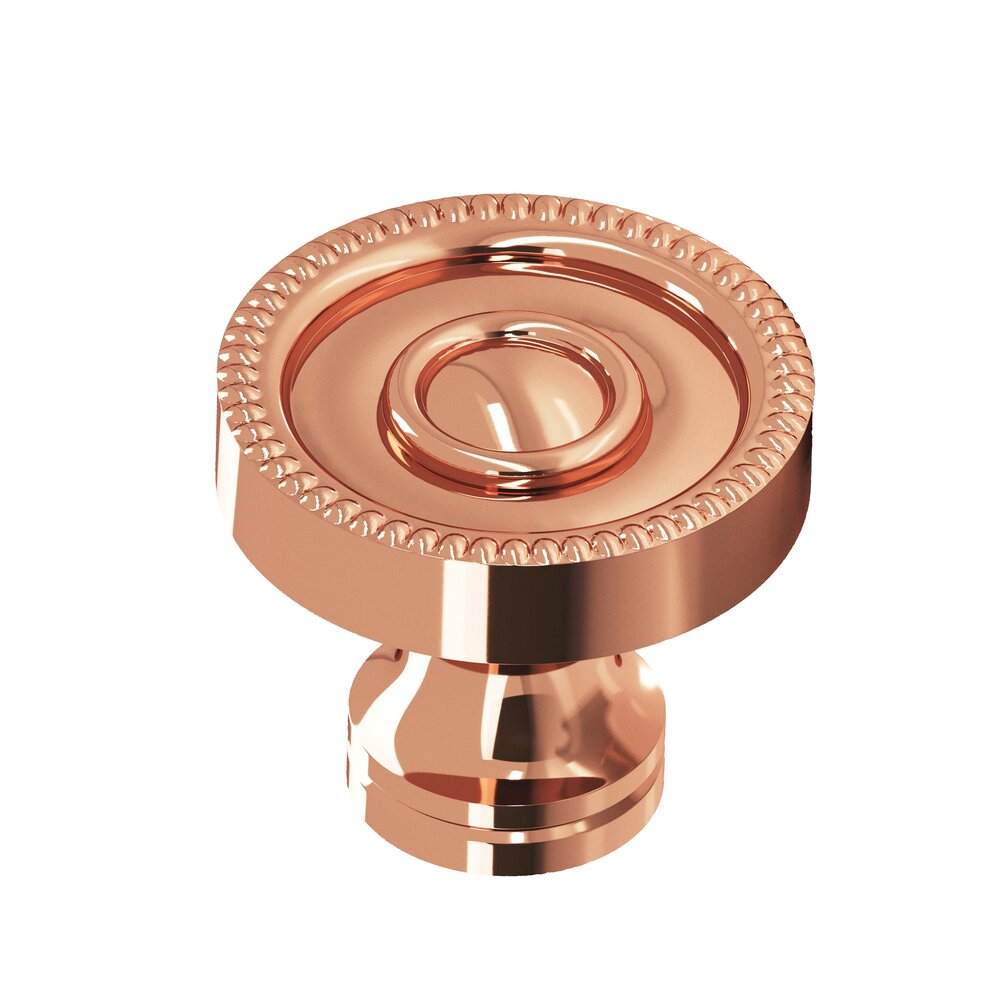 Colonial Bronze 1 1/8" Knob In Polished Copper