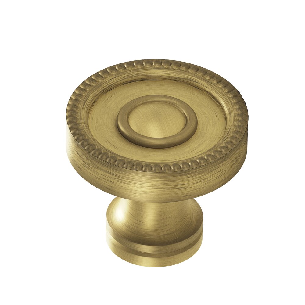 Colonial Bronze 1 1/8" Diameter Knob in Matte Antique Brass