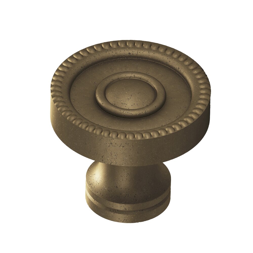 Colonial Bronze 1 1/4" Knob In Distressed Oil Rubbed Bronze