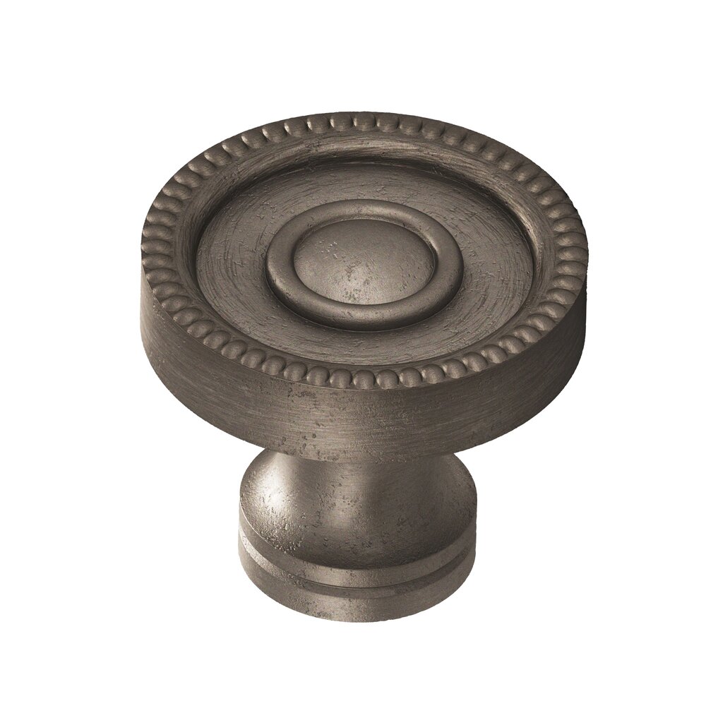 Colonial Bronze 1 1/4" Diameter Knob in Distressed Pewter