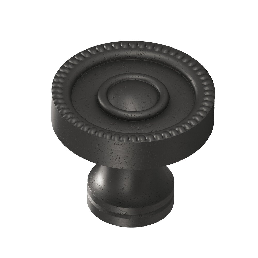 Colonial Bronze 1 1/4" Knob In Distressed Black