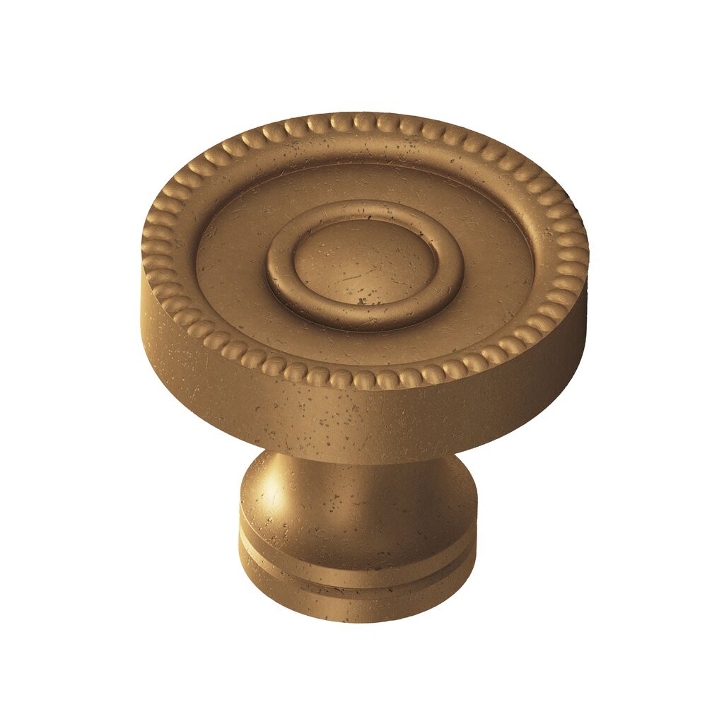 Colonial Bronze 1 1/4" Diameter Knob in Distressed Statuary Bronze