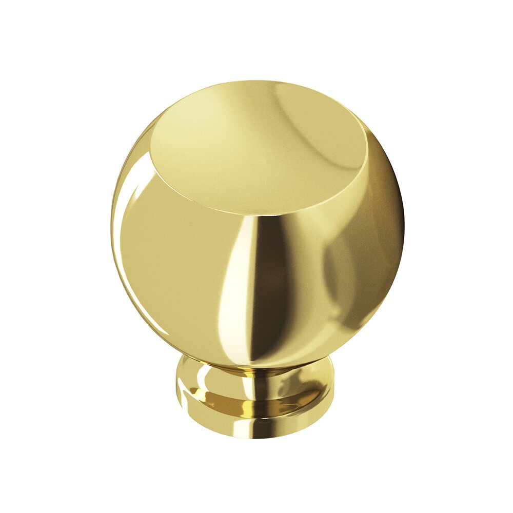 Colonial Bronze 1" Knob In Polished Brass