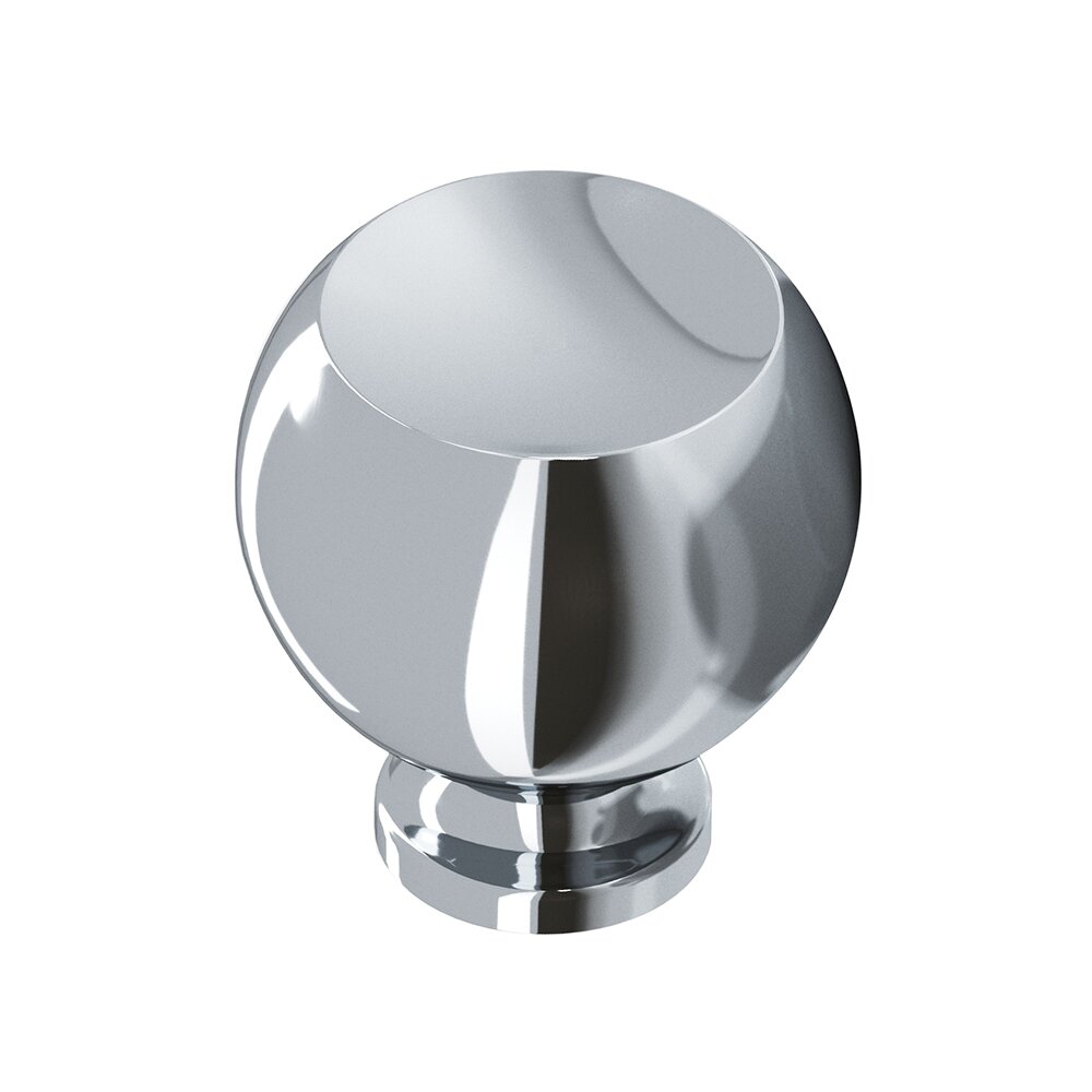 Colonial Bronze 1 1/4" Knob In Polished Chrome