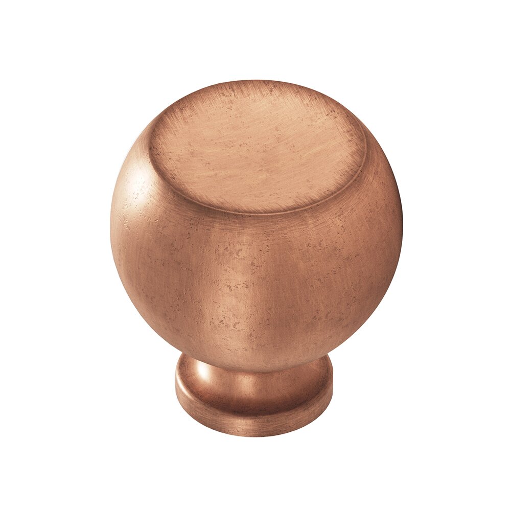 Colonial Bronze 1 1/4" Knob in Distressed Antique Copper