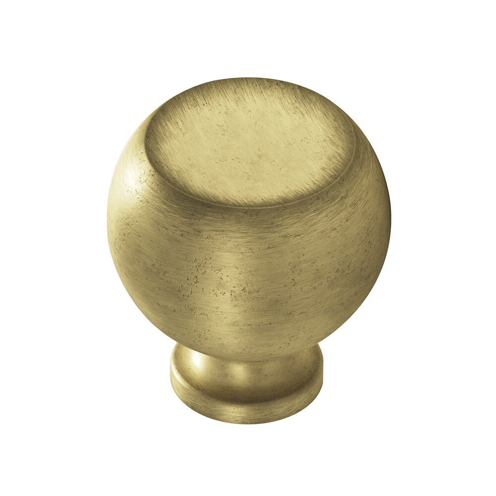 Colonial Bronze 1 1/4" Knob In Distressed Antique Brass