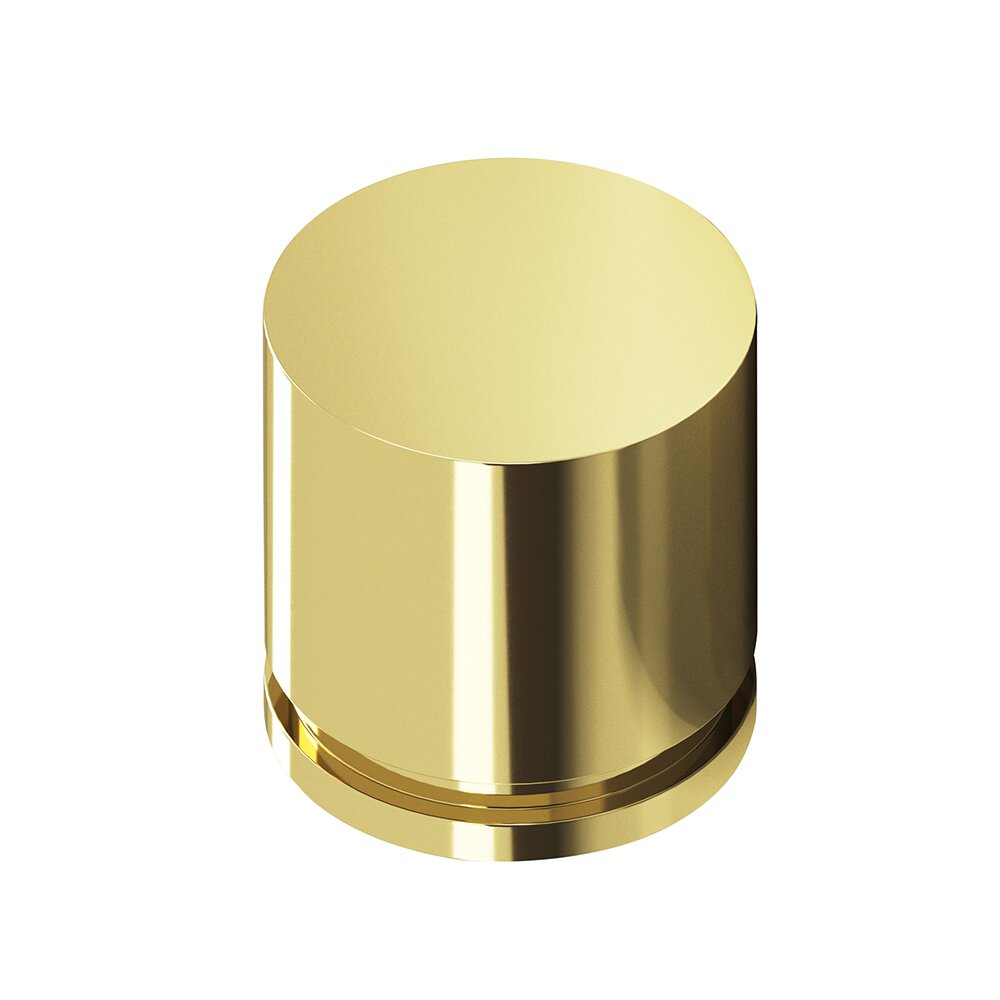 Colonial Bronze 1 1/4" Knob In Polished Brass