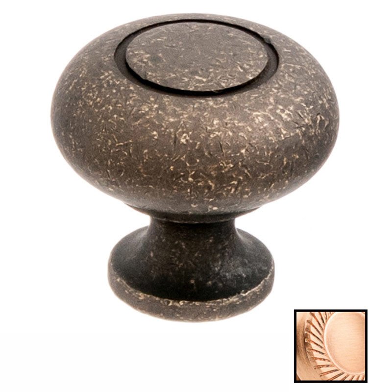 Colonial Bronze 1 1/4" Knob In Satin Bronze