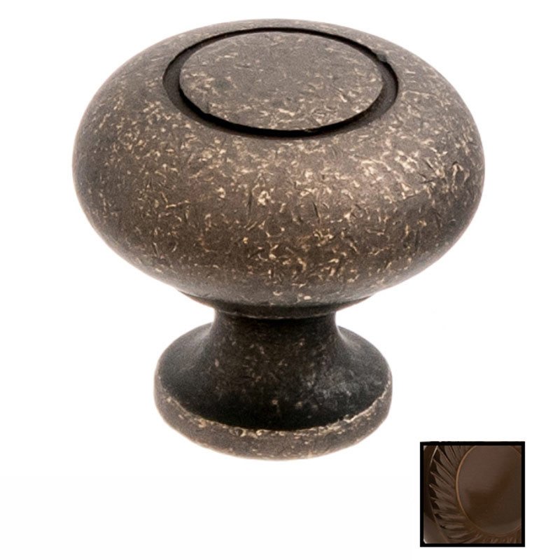 Colonial Bronze 1 1/4" Knob In Unlacquered Oil Rubbed Bronze
