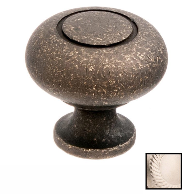 Colonial Bronze 1 1/4" Knob In Satin Nickel