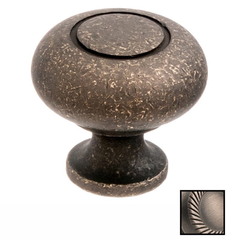 Colonial Bronze 1 1/4" Knob In Matte Pewter