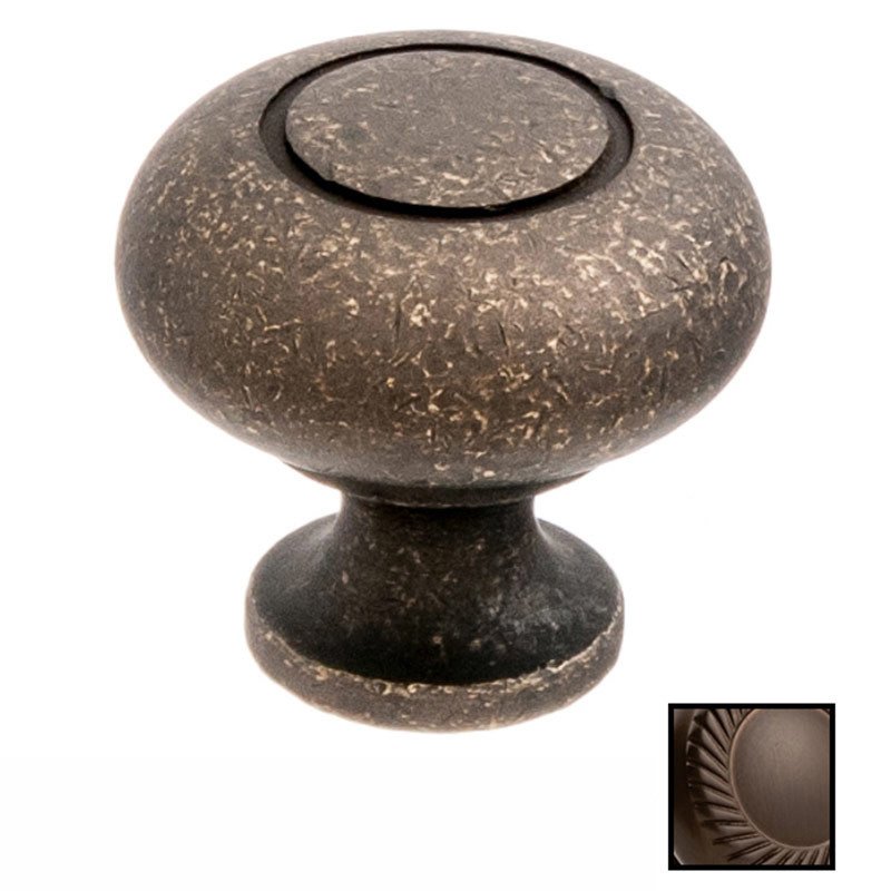 Colonial Bronze 1 1/4" Knob in Heritage Bronze