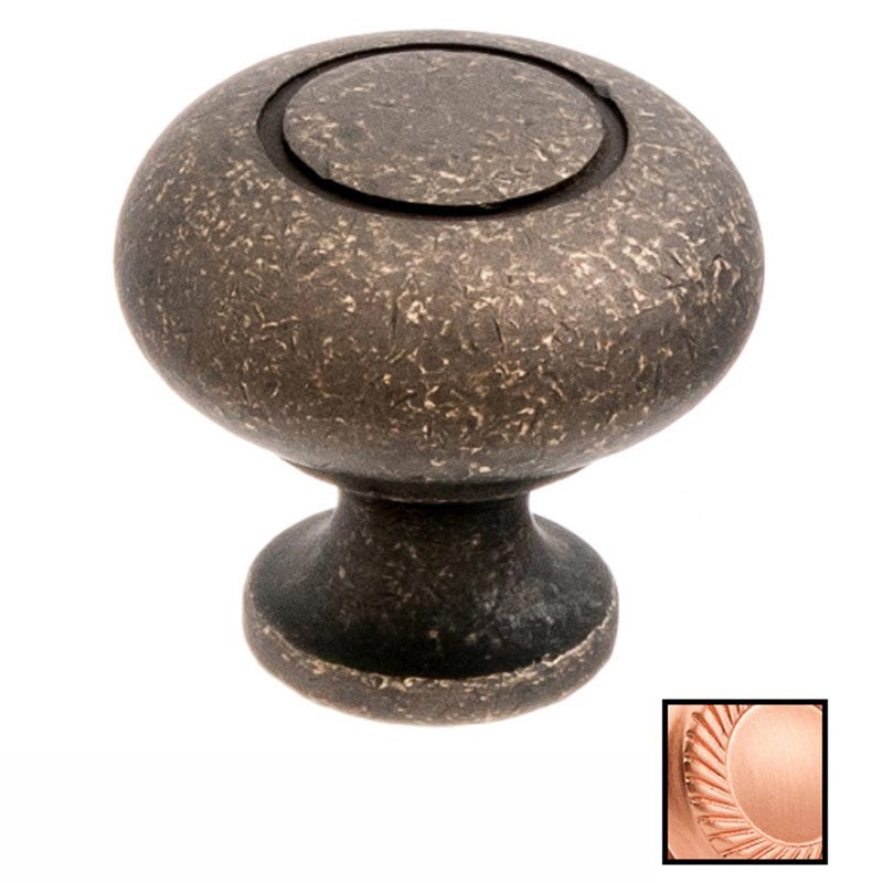 Colonial Bronze 1 1/4" Knob in Satin Copper