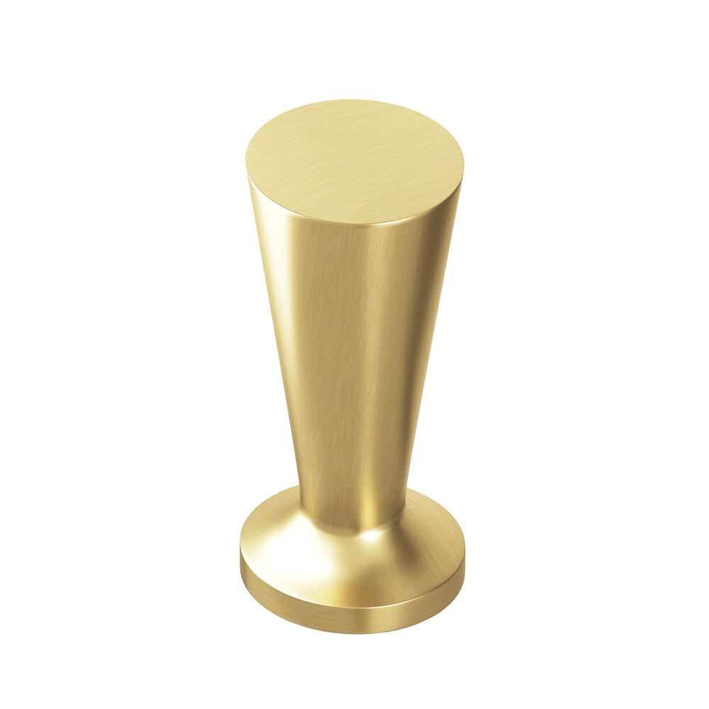 Colonial Bronze 9/16" Knob in Satin Brass