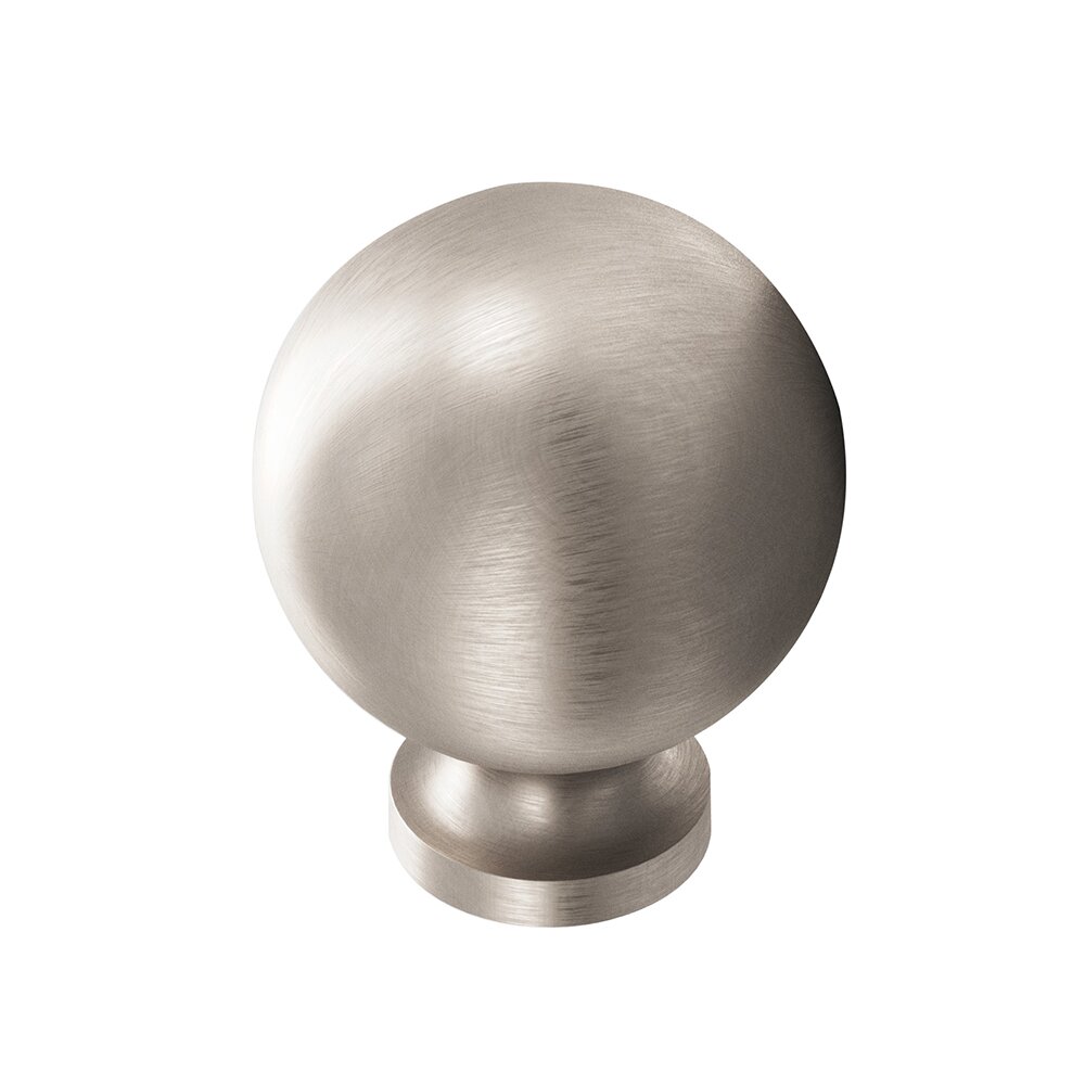 Colonial Bronze 1 1/4" Ball Knob in Matte Satin Nickel