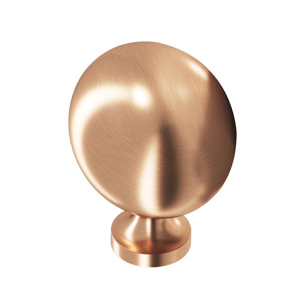 Colonial Bronze 1 1/4" Oval Knob in Satin Bronze