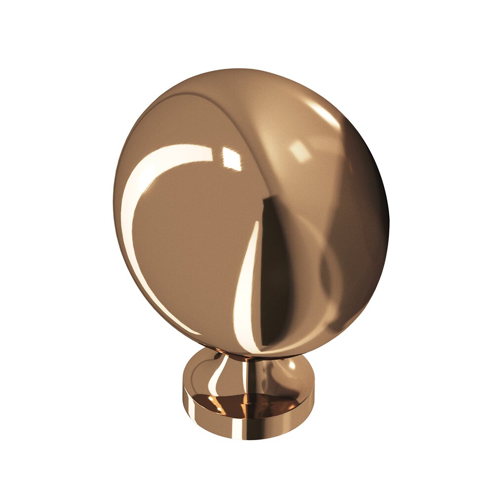 Colonial Bronze Oval 1 X 1 1/4" Knob In Polished Bronze