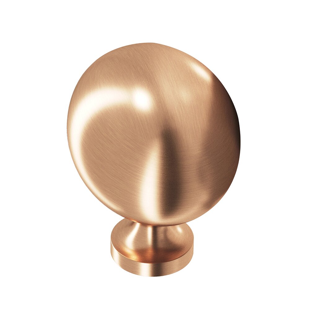 Colonial Bronze 1 1/2" Long Oval Knob In Satin Bronze