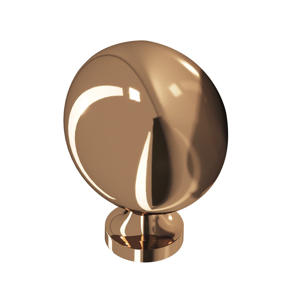 Colonial Bronze 1 1/2" Long Oval Knob In Polished Bronze