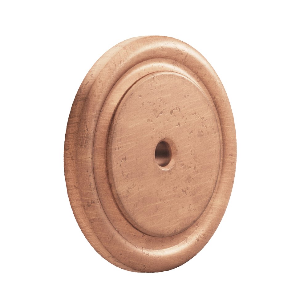 Colonial Bronze 1 3/4" Round Backplate in Distressed Antique Copper