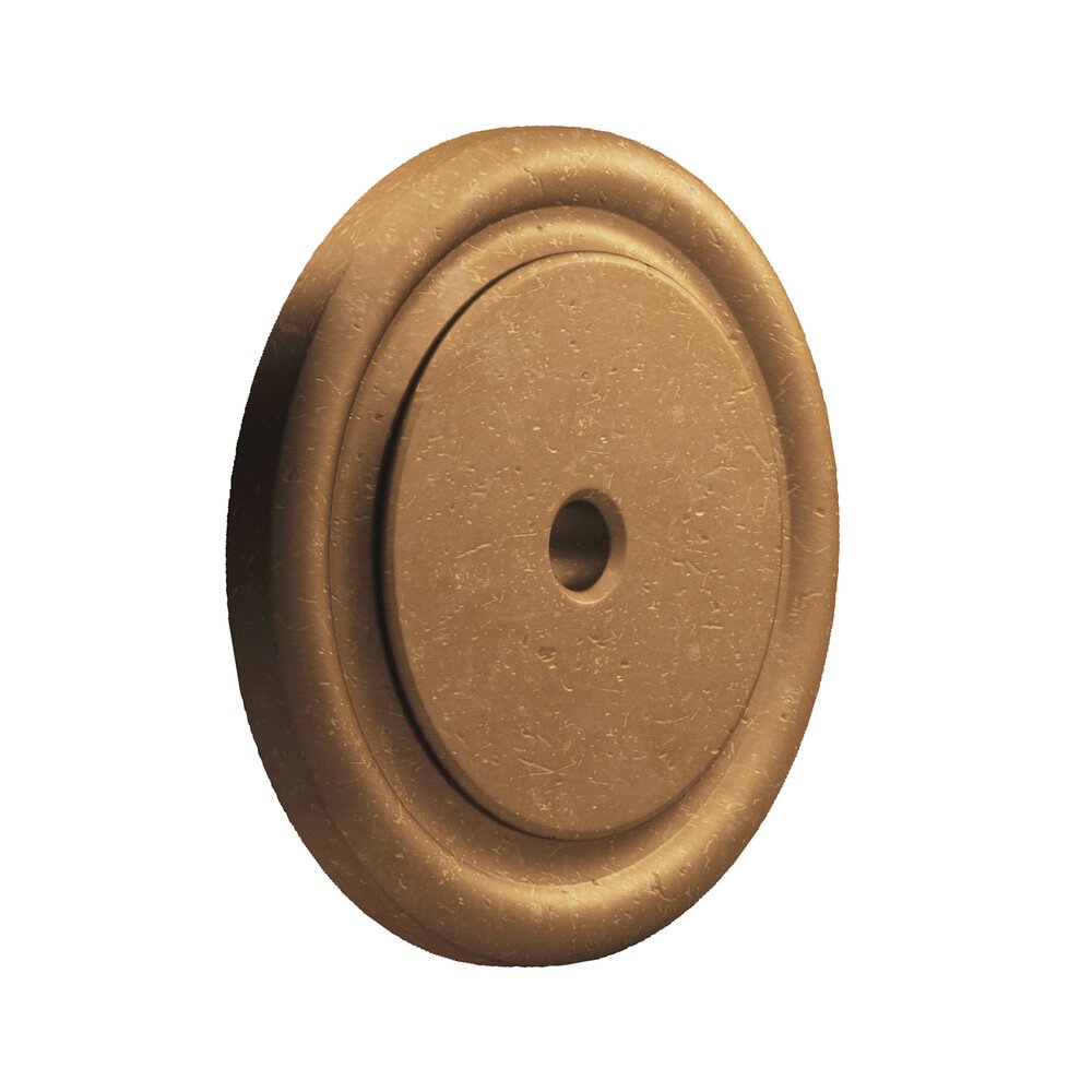 Colonial Bronze 1 3/4" Round Backplate in Distressed Statuary Bronze