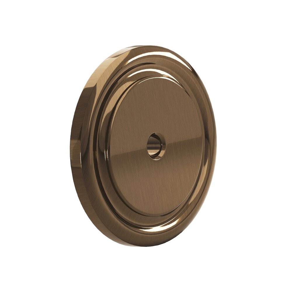 Colonial Bronze 1 1/2" Round Backplate in Light Statuary Bronze