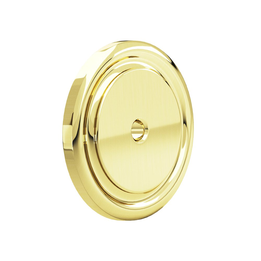 Colonial Bronze 1 1/2" Diameter Rose In Polished Brass Unlacquered
