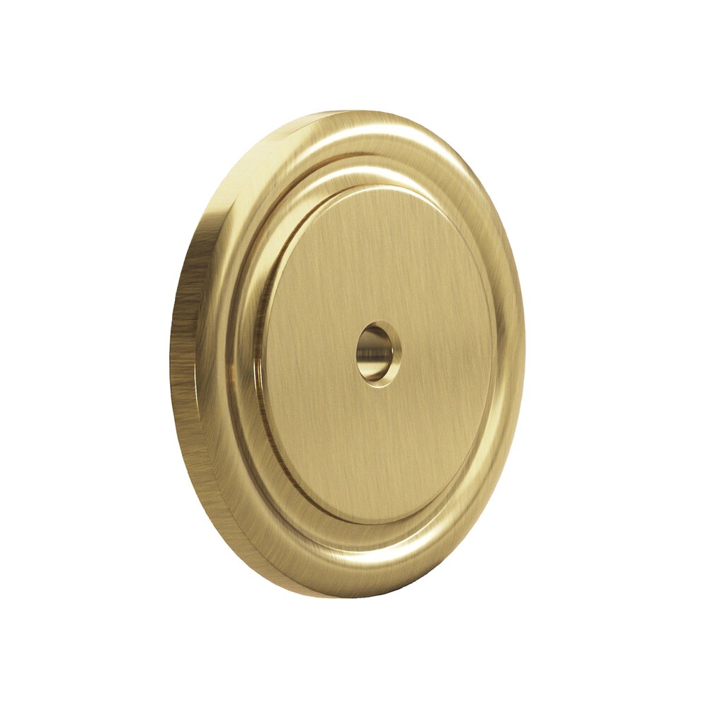 Colonial Bronze 1 1/2" Round Backplate in Antique Brass