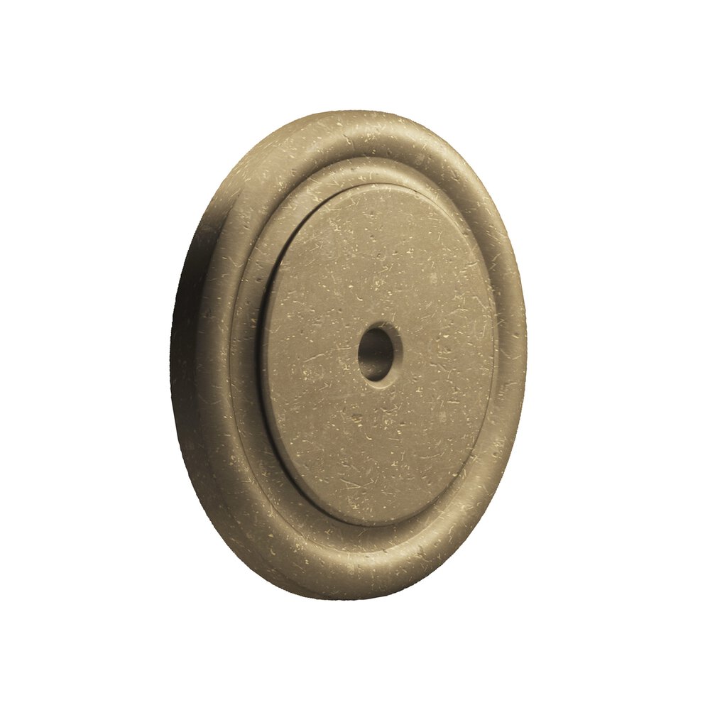 Colonial Bronze 1 1/2" Round Backplate in Distressed Oil Rubbed Bronze