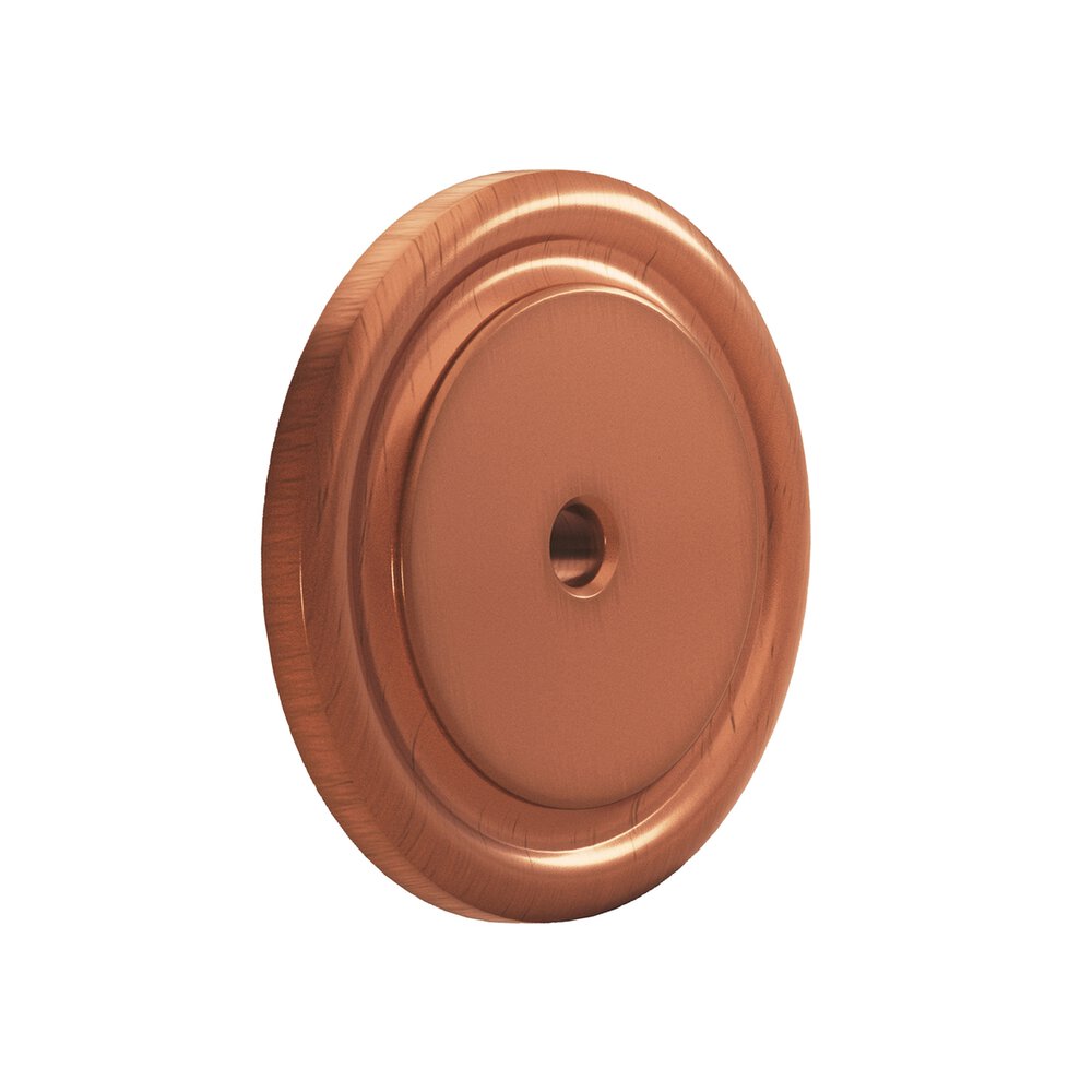 Colonial Bronze 1 1/2" Round Backplate in Matte Antique Copper