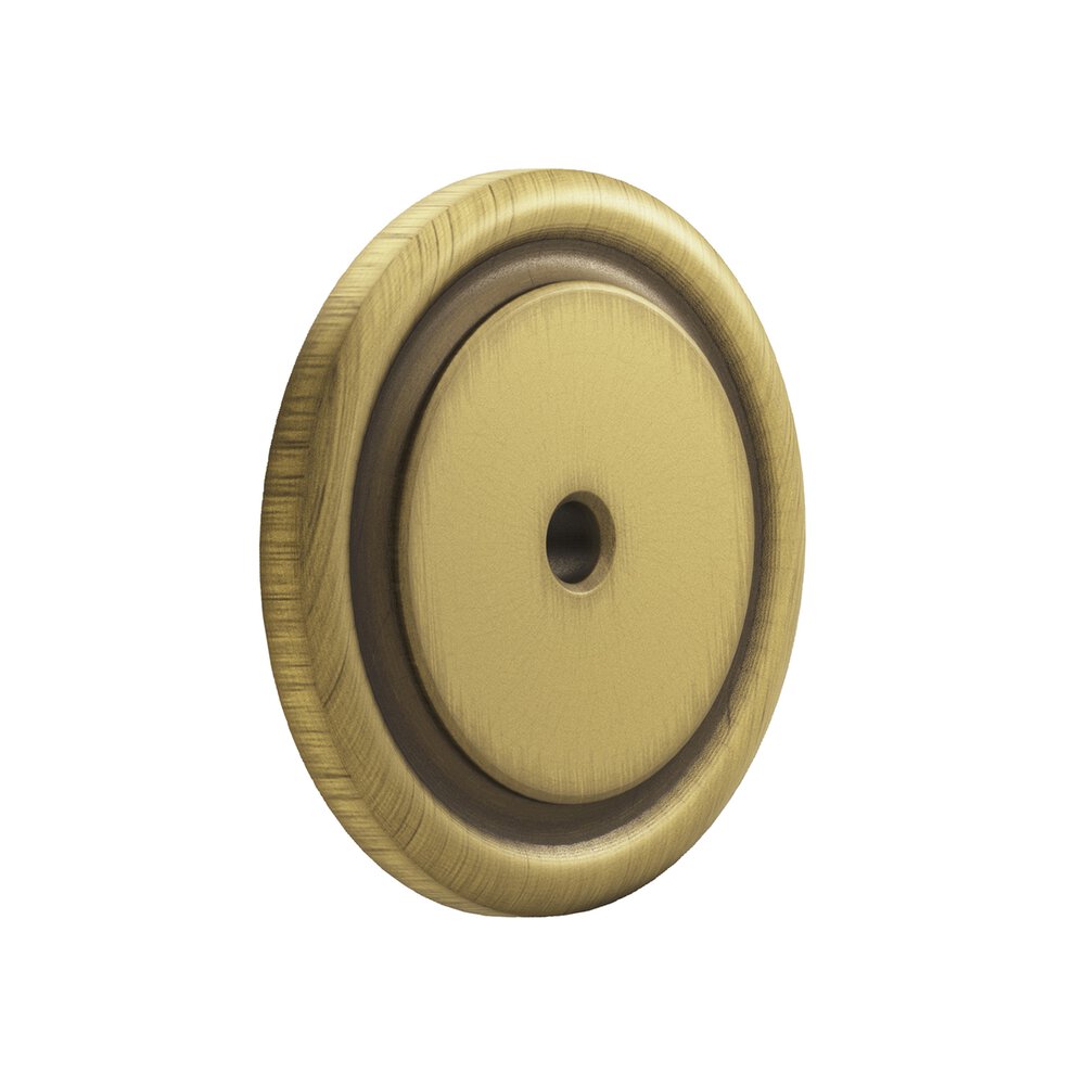 Colonial Bronze 1 1/2" Round Backplate in Matte Antique Brass
