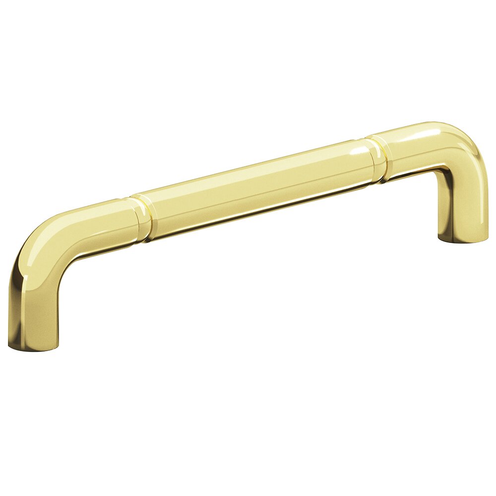 Colonial Bronze 6" Beaded Thru Bolt Pull in Polished Brass