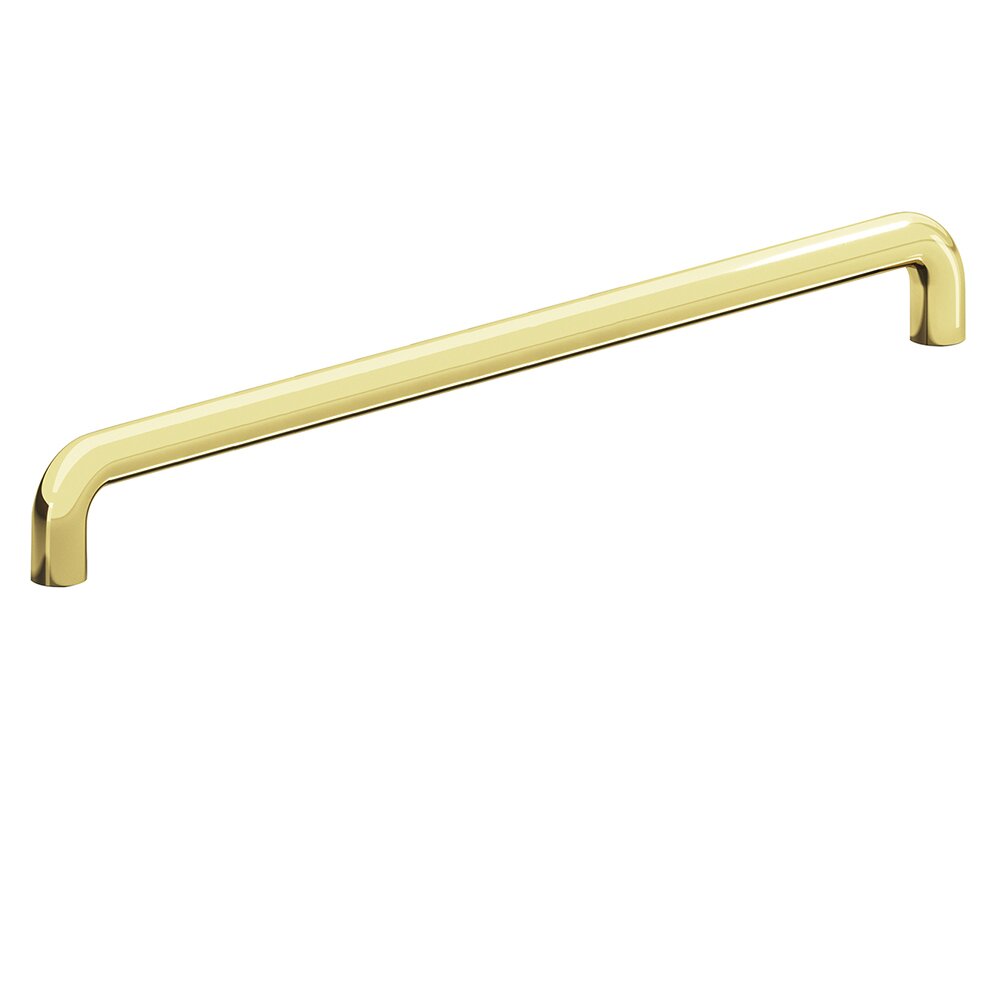 Colonial Bronze 18" Centers Thru Bolt Pull in Polished Brass