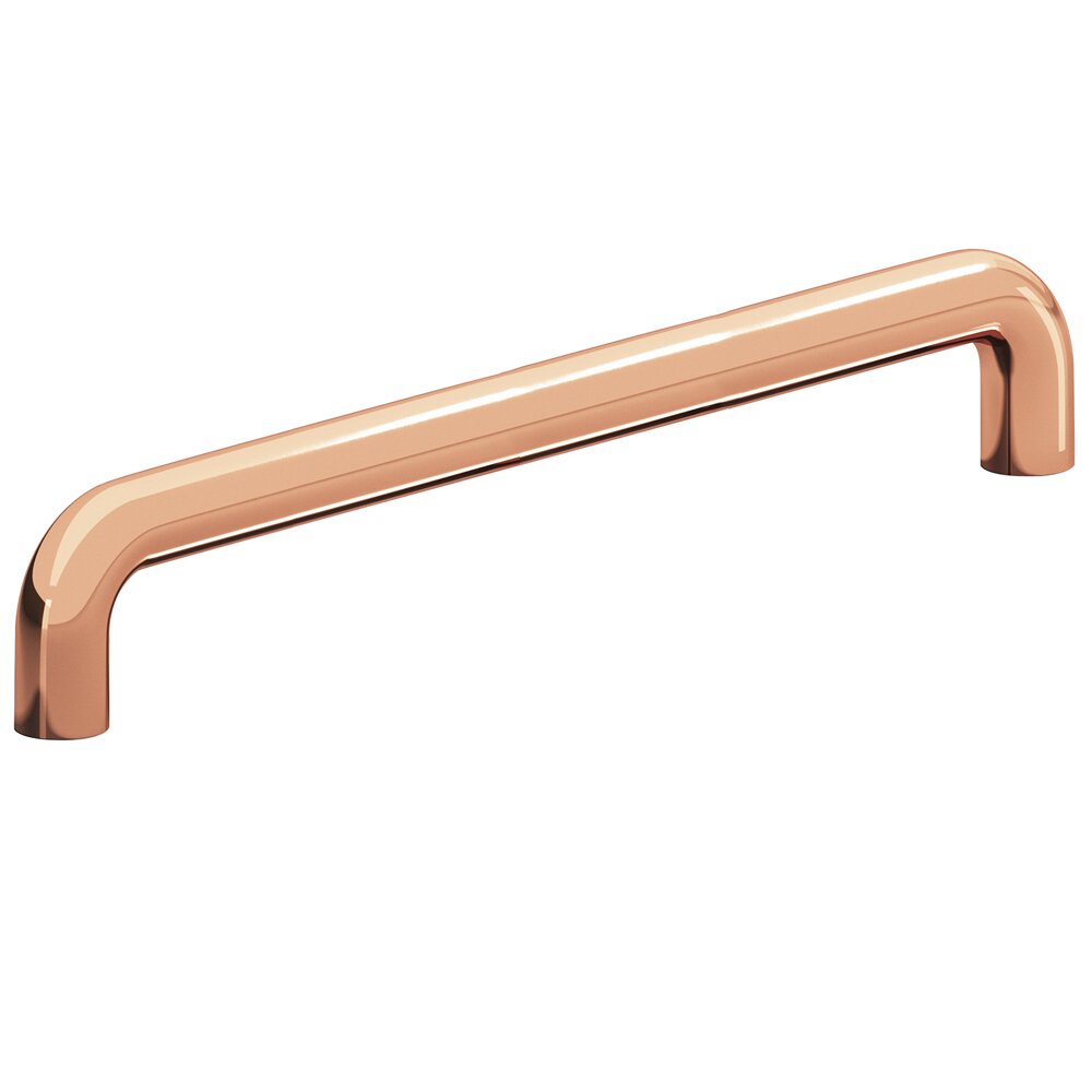 Colonial Bronze 8" Centers Thru Bolt Pull in Polished Copper