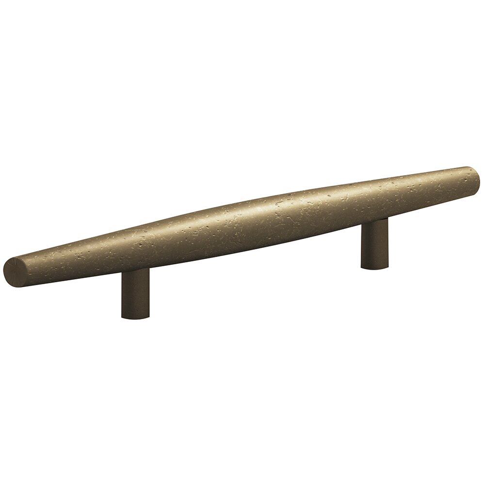 Colonial Bronze 6" Centers Cigar Shaped Thru Bolt Pull in Distressed Oil Rubbed Bronze