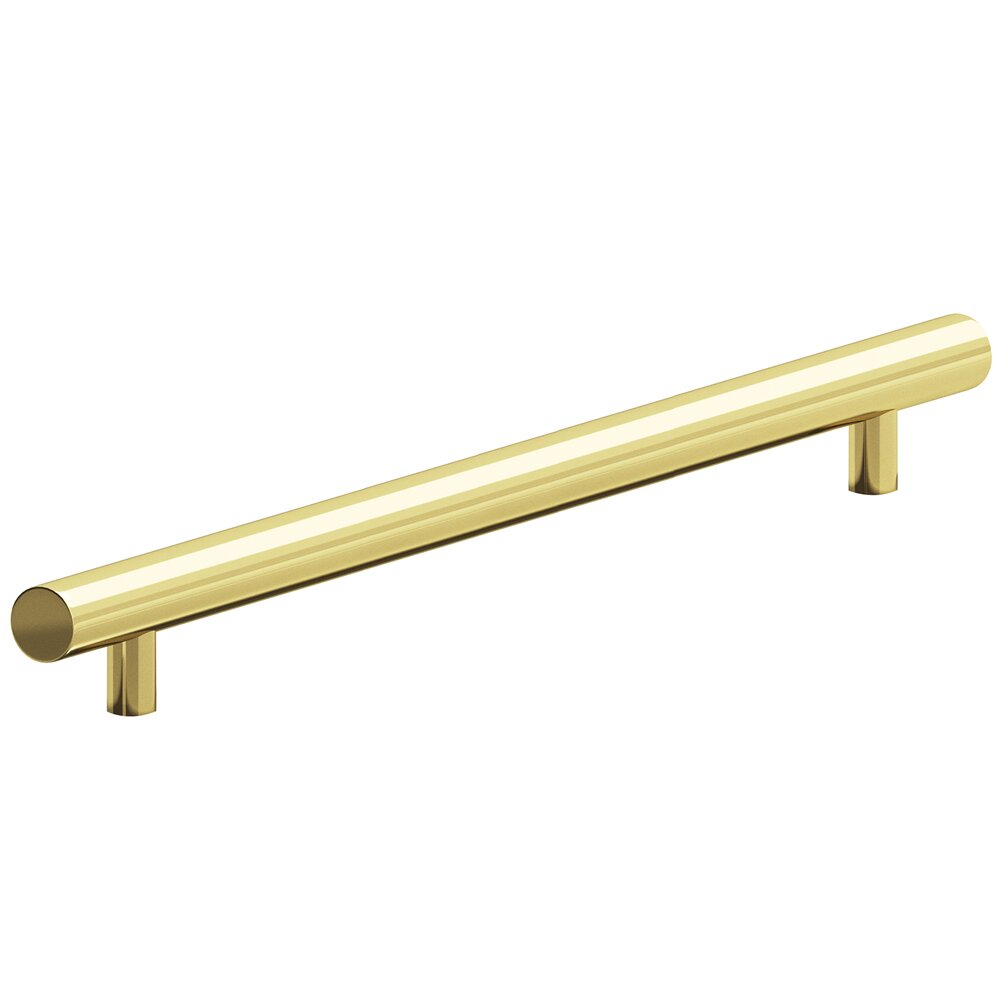 Colonial Bronze 10" Centers Thru Bolt Pull in Polished Brass