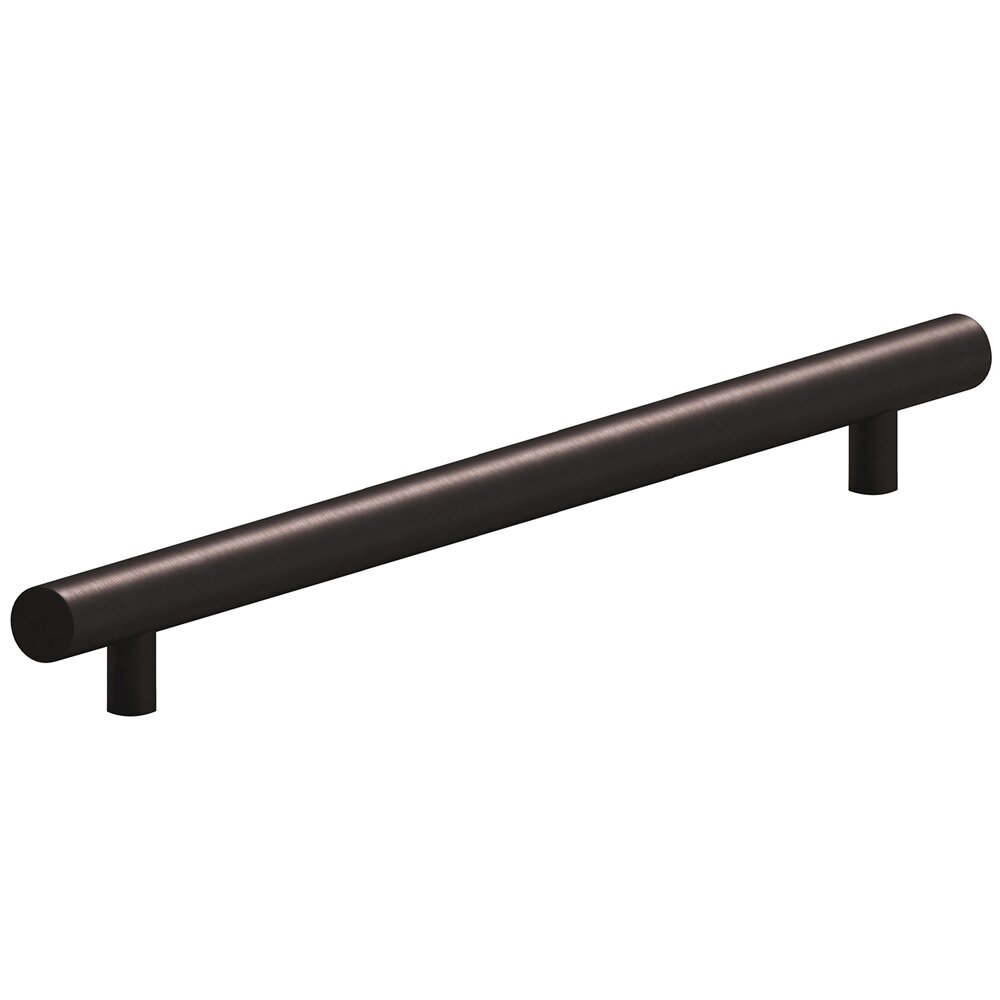 Colonial Bronze 10" Centers Appliance Pull with Bullnose Ends in Matte Dark Statuary Bronze